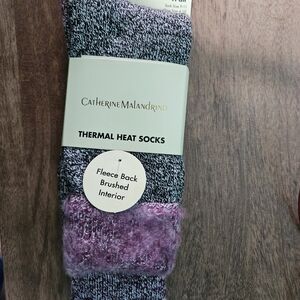 Catherine Malandrino Black and Purple Socks